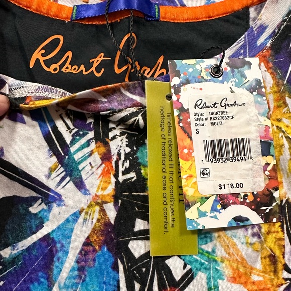 NWT ROBERT GRAHAM DAINTREE TEE - Picture 5 of 5